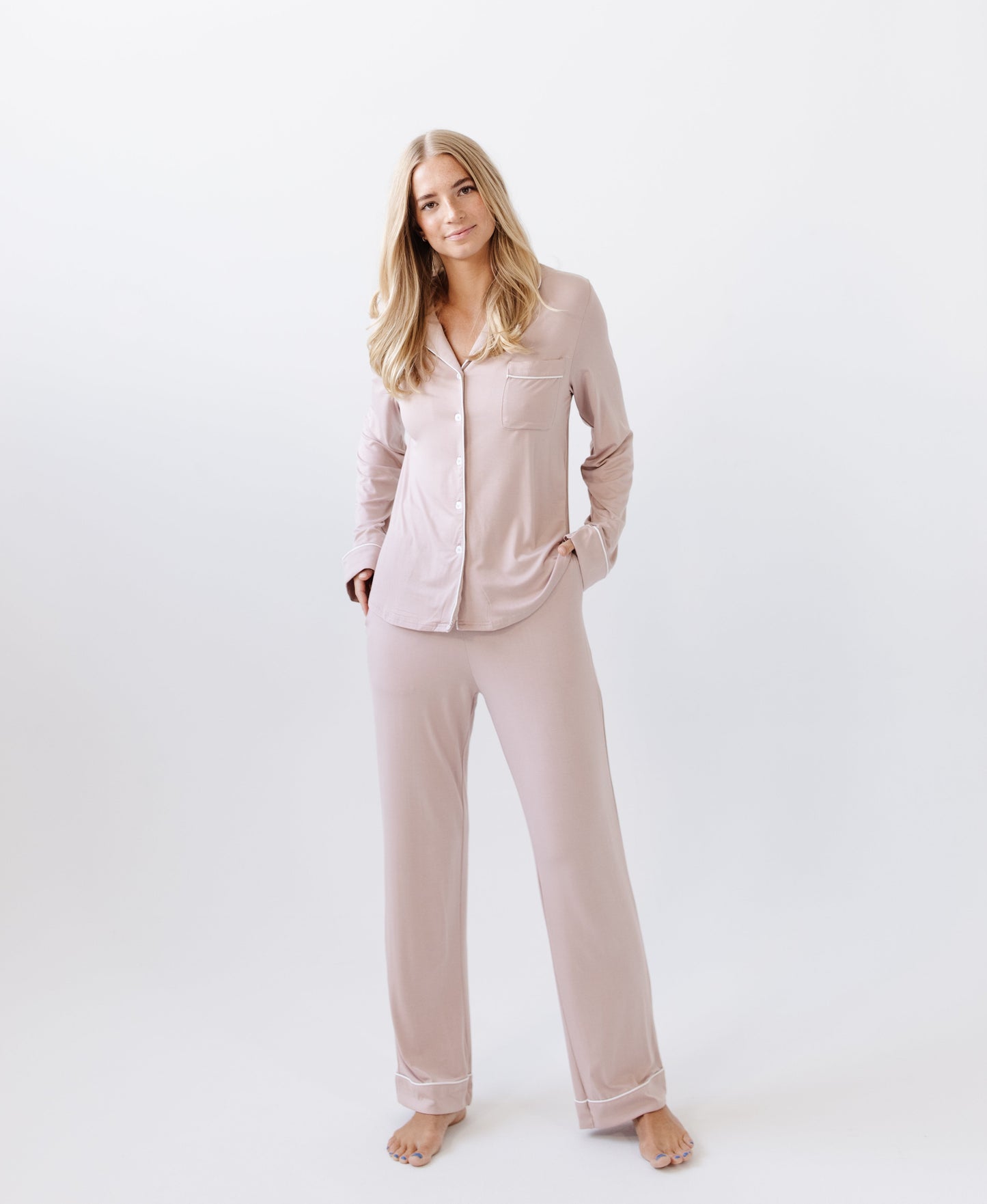 Women's Long Sleeve Bamboo Pajama Set