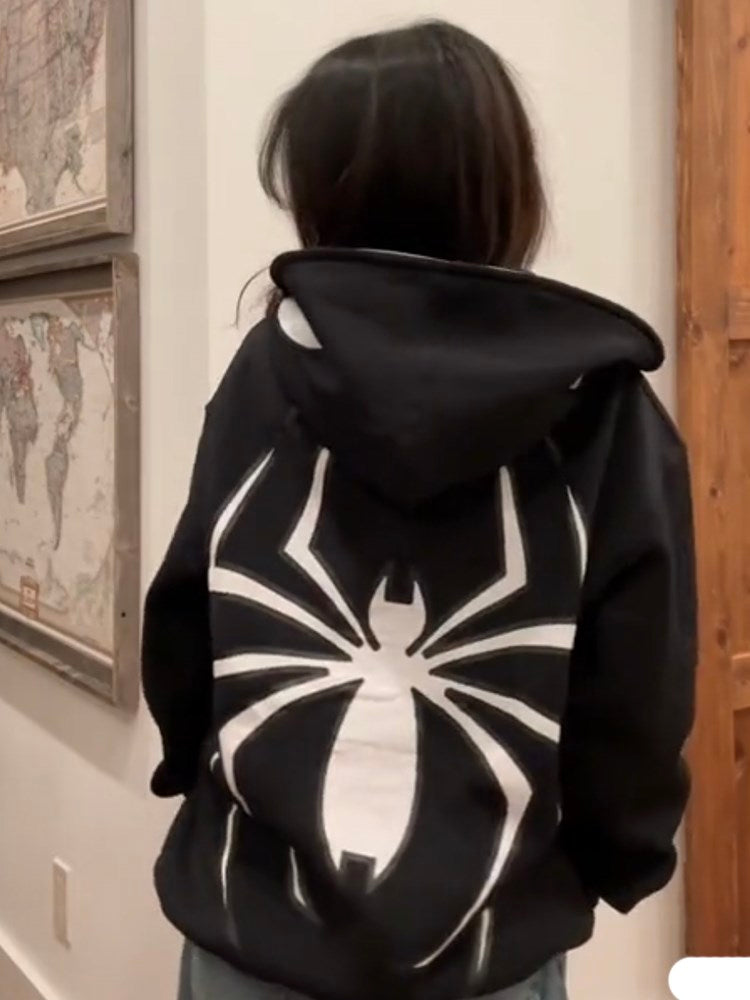 Spider Punk Zip Hoodie