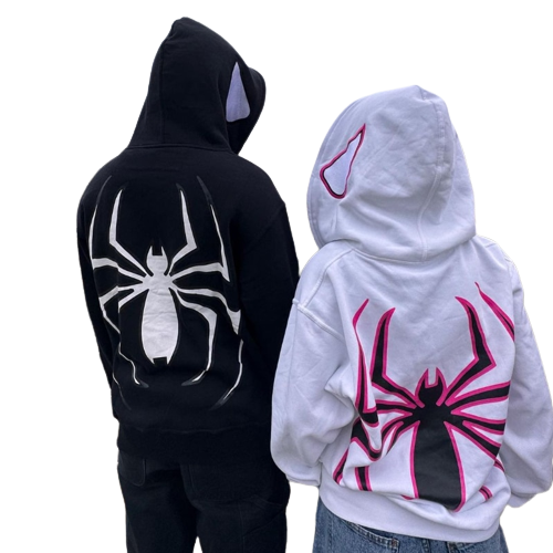 Spider Punk Zip Hoodie